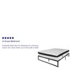 Flash Furniture Queen Platform Bed Frame and 12" Mattress Set XU-BD10001-12MFM-Q-GG